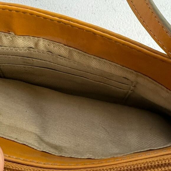 Nine West Shoulder Bag Women's Yellow Faux Leather Y2K - Picture 16 of 16